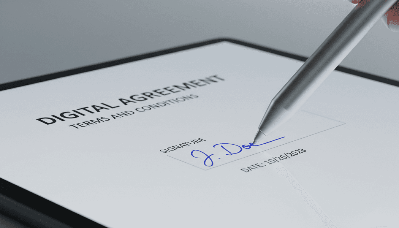 Electronic signatures built in