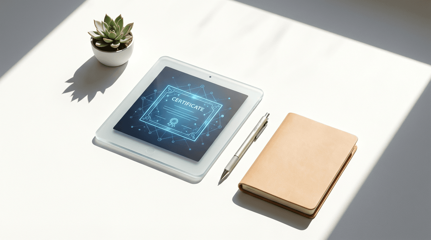 Electronic signature on policy document